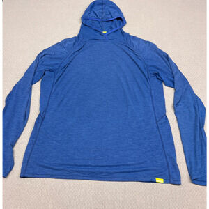 NRS Hoodie Mens Medium Blue H2 Core Pullover Performance Hiking Outdoor
